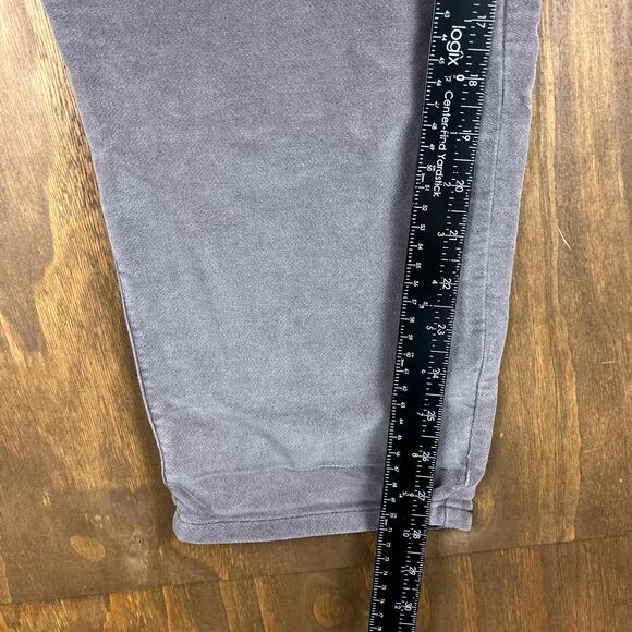 LL Bean Womens Pants Gray Super Soft Corduroy Barrel Fit High Rise Stretch 12 - Picture 7 of 11